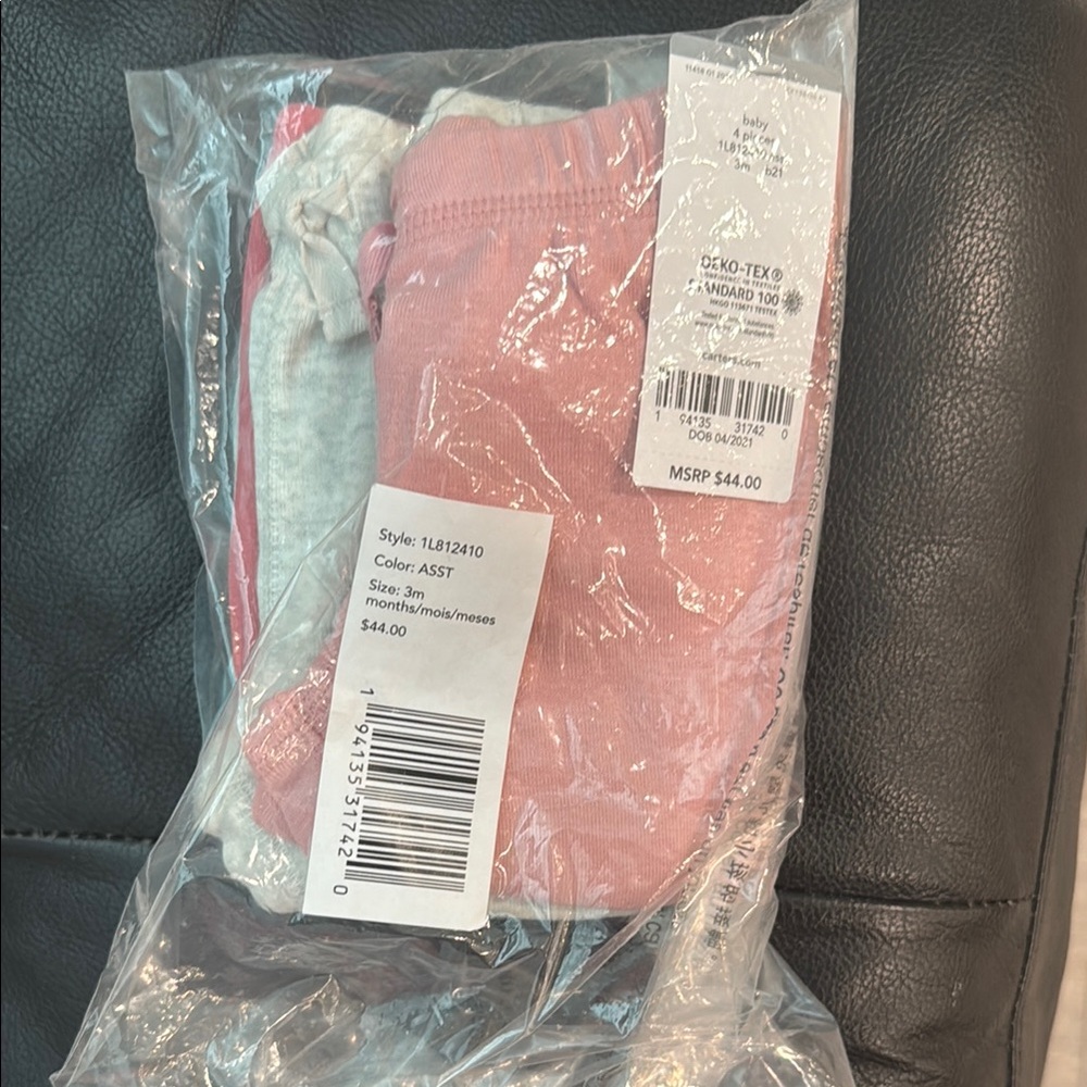 Kids Pink and Gray Bottoms Set